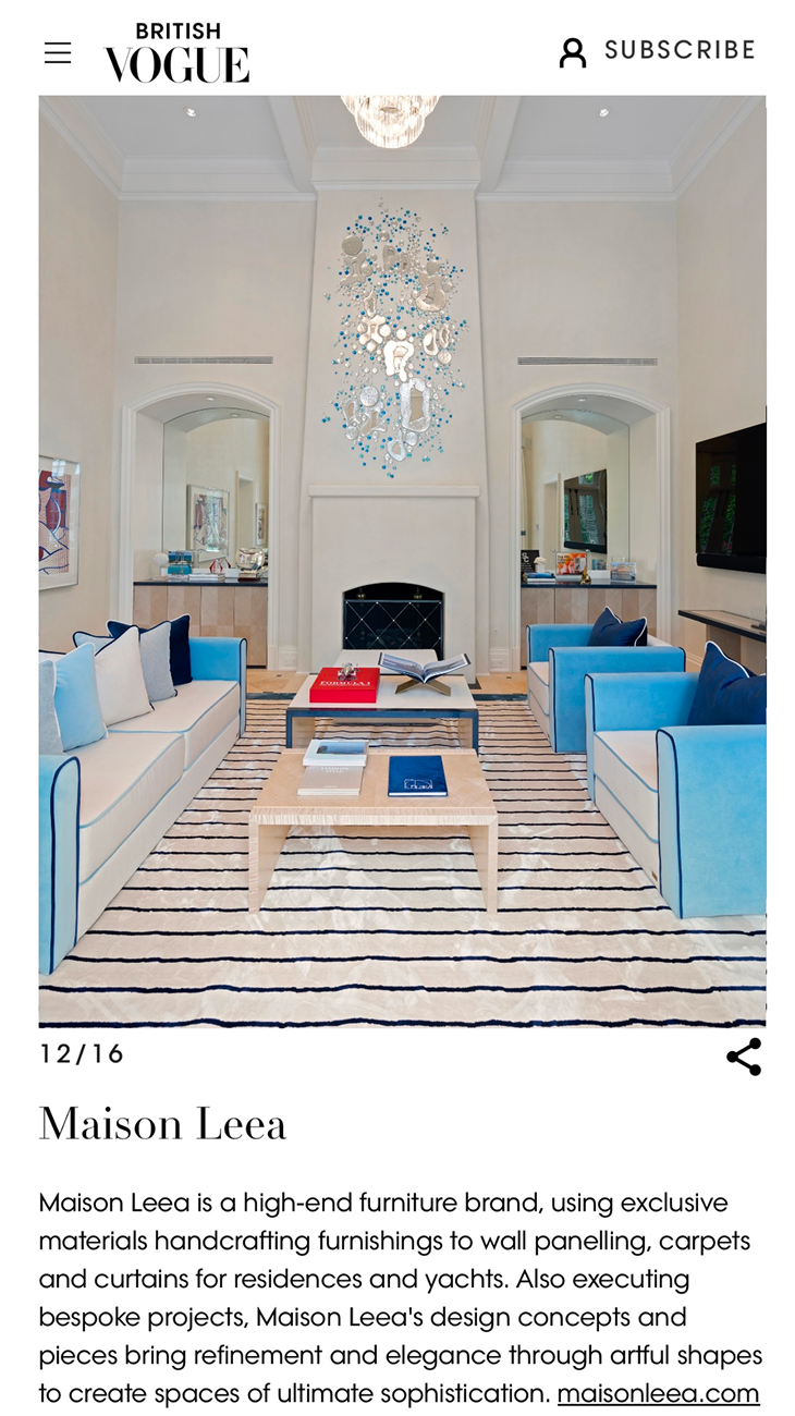 British Vogue Maison Leea article